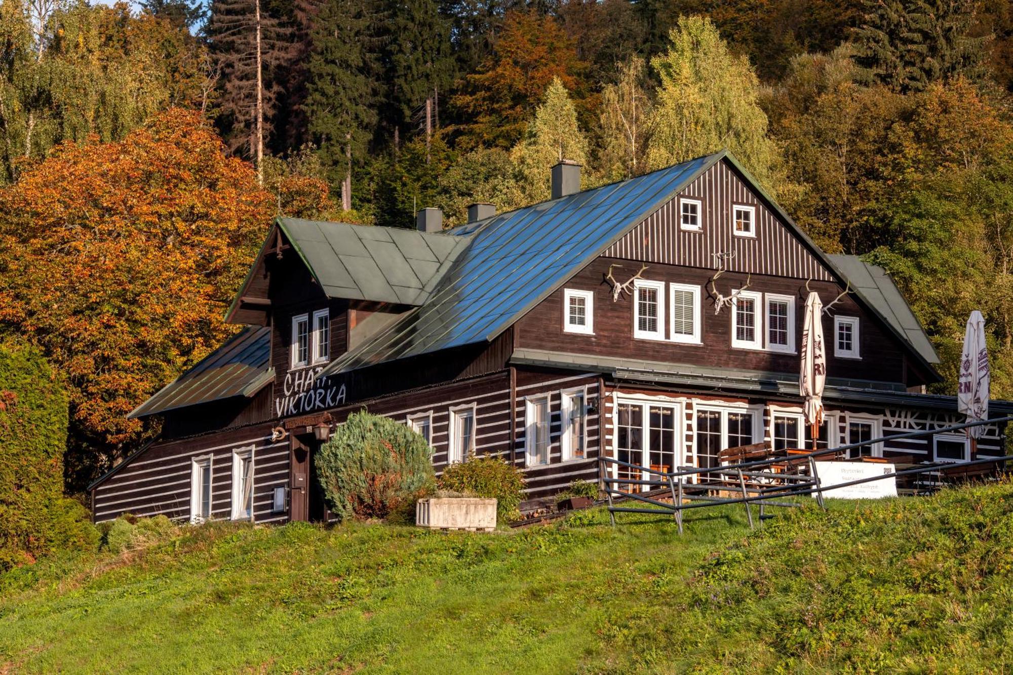 Готель Krkonosska Chata Viktorka Янске-Лазне Екстер'єр фото